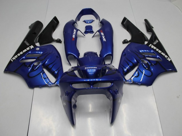 1994-1997 Blue Black Flame ZX9R Motorcycle Fairings