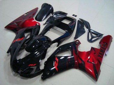 1998-1999 Black Red YZF R1 Motorcycle Fairings