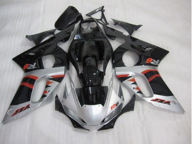 1998-2002 Black Silver YZF R6 Motorcycle Fairing