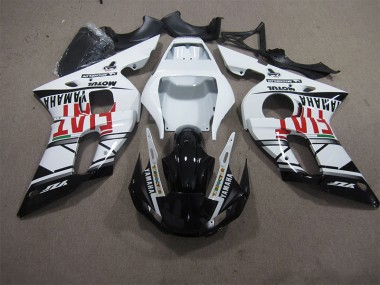 1998-2002 White Black Fiat YZF R6 Motorcycle Fairings