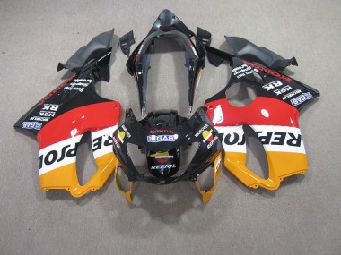 1999-2000 Red Black Repsol CBR600 F4 Motorcycle Fairings