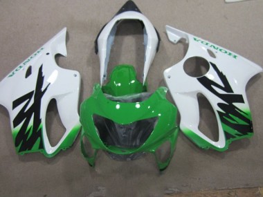 1999-2000 White Green CBR600 F4 Motorcycle Fairings