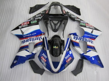 2000-2001 Black White Blue Santander YZF R1 Motorcycle Fairings