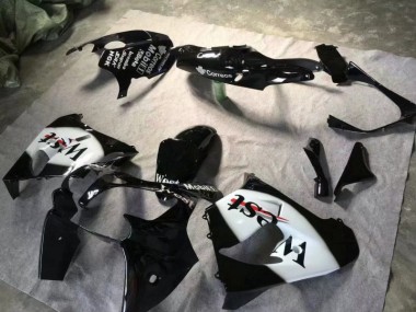 2000-2001 Glossy Black White ZX9R Motorcycle Fairings