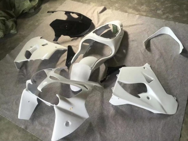 2000-2001 Pure White Glossy Black ZX9R Motorcycle Fairings