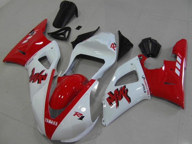 2000-2001 Red White Race YZF R1 Motorcycle Fairings