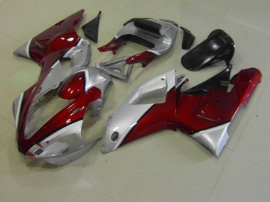 2000-2001 Red and Silver YZF R1 Motorcycle Fairings