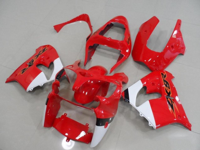 2000-2001 Red and White ZX9R Motorcycle Fairings