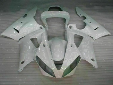 2000-2001 White YZF R1 Full Motorcycle Fairing Kits