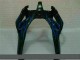 2000-2002 Black with Blue Flame ZX6R Motorcycle Fairings