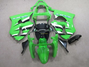 2000-2002 Green Black White ZX6R Motorcycle Fairing