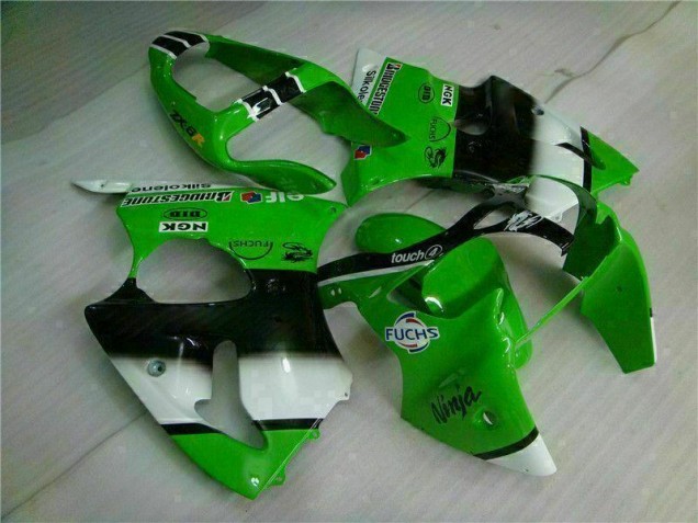 2000-2002 Green Black ZX6R Motorcycle Fairing & Bodywork