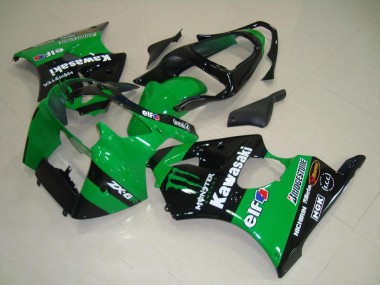 2000-2002 Green Monster ZX6R Motorcycle Fairings