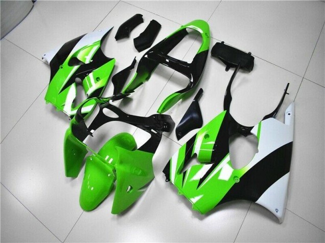 2000-2002 Green White Black ZX6R Motorcycle Fairings