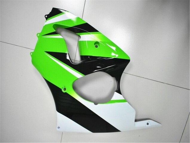 2000-2002 Green White Black ZX6R Motorcycle Fairings