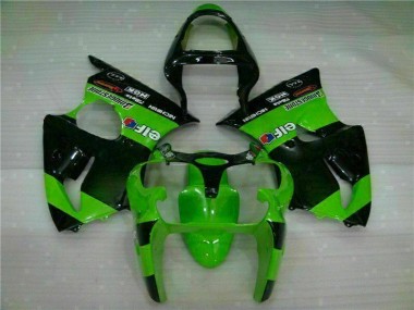 2000-2002 Green ZX6R Motorcycle Fairings