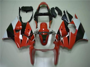 2000-2002 Red Black White ZX6R Motorcycle Fairings