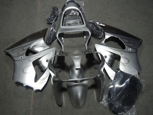 2000-2002 Silver Flame ZX6R Motorcycle Fairings