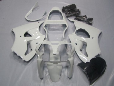 2000-2002 White ZX6R Motorcycle Fairing