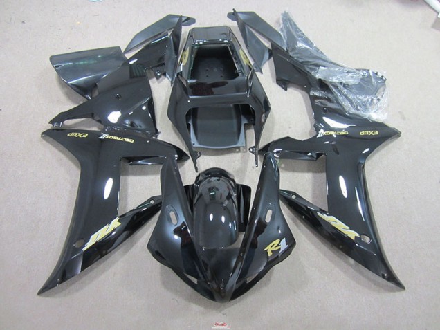 2002-2003 Black Gold Decal YZF R1 Motorcycle Fairings