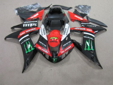 2002-2003 Black Red Motul YZF R1 Motorcycle Fairings