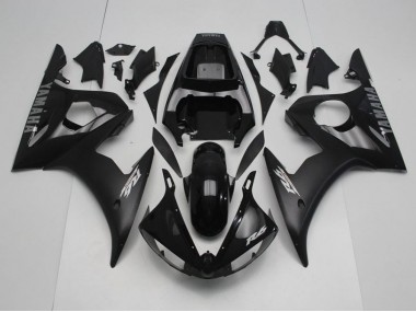 2003-2005 Black with Silver Decals YZF R6 Motorcycle Fairings