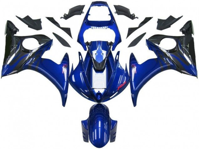 2003-2005 Blue Black YZF R6 Motorcycle Fairings