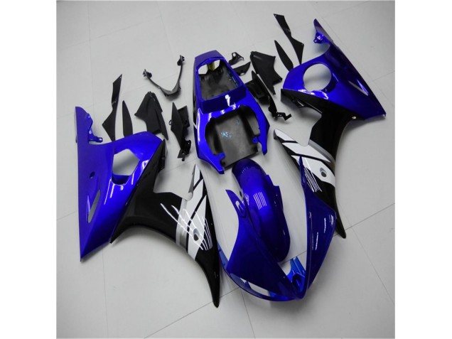 2003-2005 Blue White Black YZF R6 Motorcycle Fairings