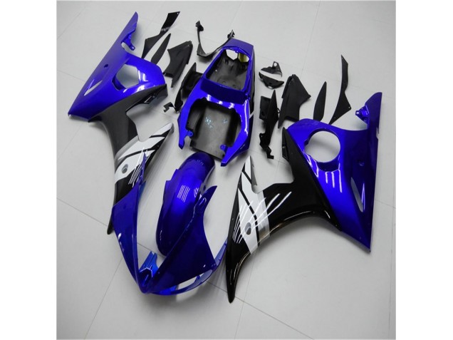 2003-2005 Blue White Black YZF R6 Motorcycle Fairings