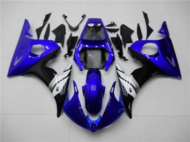 2003-2005 Blue White Black YZF R6 Motorcycle Fairings