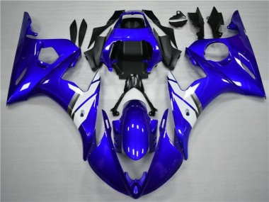 2003-2005 Blue White YZF R6 Full Motorcycle Fairing Kits