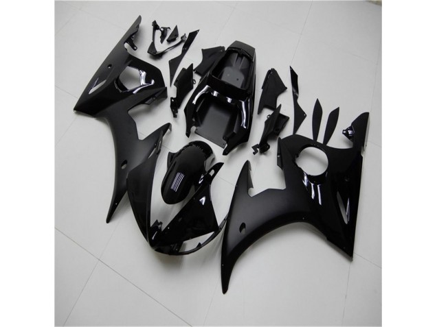 2003-2005 Glossy Matte Black YZF R6 Motorcycle Fairings