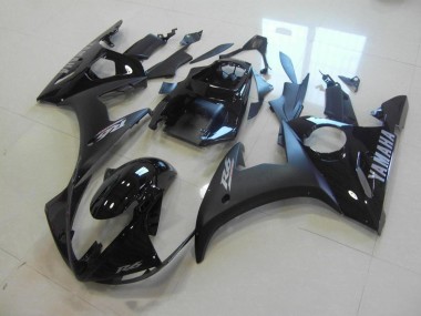 2003-2005 Matte Black Glossy Black YZF R6 Motorcycle Fairings