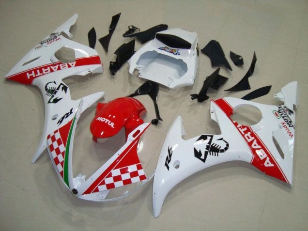 2003-2005 Red White YZF R6 Motorcycle Bodywork