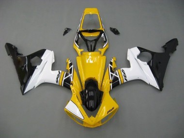 2003-2005 Yellow White Black YZF R6 Motorcycle Fairings