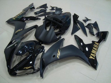 2004-2006 Black Matte Gold YZF R1 Motorcycle Fairings