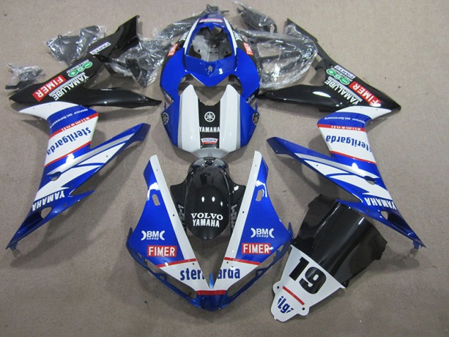 2004-2006 Blue White Volvo Sterilgarda 19 YZF R1 Motorcycle Fairings