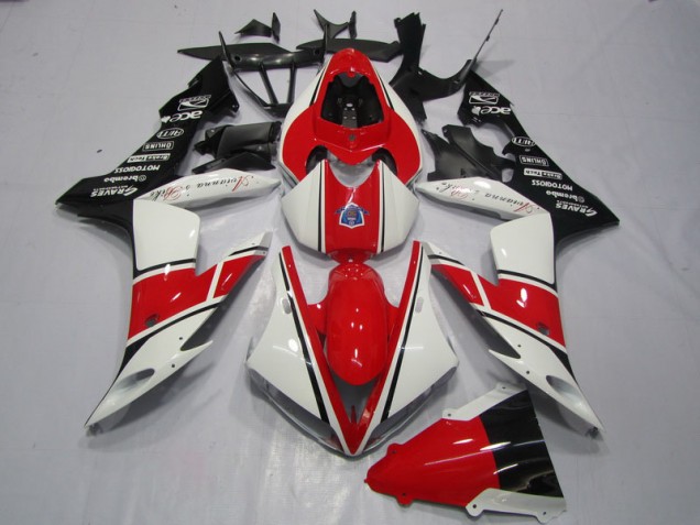 2004-2006 Red White Black YZF R1 Motorcycle Fairings