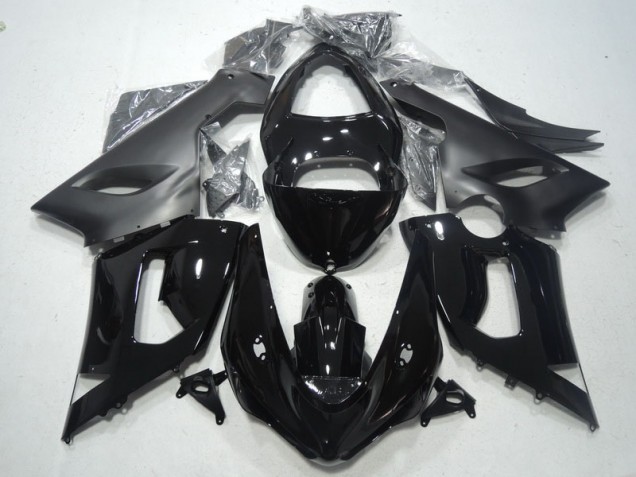 2005-2006 Black ZX6R Motorcycle Fairing Kits & Plastic