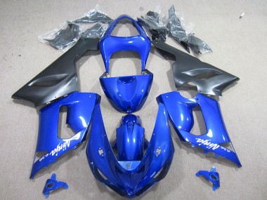 2005-2006 Blue White Ninja 636 ZX6R Motorcycle Fairings