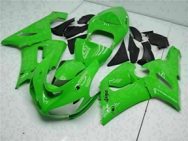 2005-2006 Green ZX6R Full Motorcycle Fairing Kits