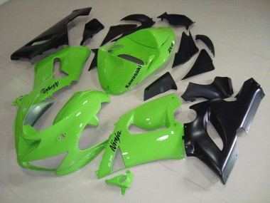 2005-2006 Lime Green ZX6R Motorcycle Fairings