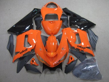 2005-2006 Orange Black Ninja ZX6R Motorcycle Fairings