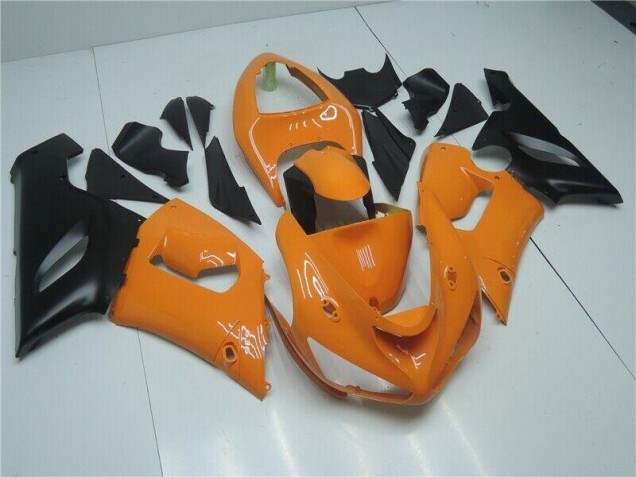 2005-2006 Orange Black ZX6R Motorcycle Fairings