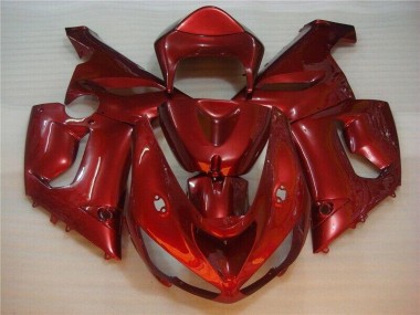 2005-2006 Red ZX6R Motorcycle Fairings