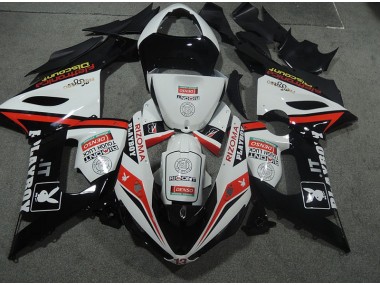 2005-2006 White Black Rizoma Playboy ZX6R Motorcycle Fairing