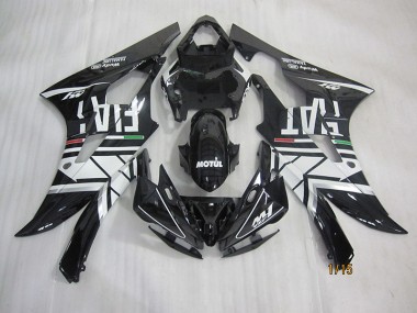 2006-2007 Black White Motul Fiat YZF R6 Motorcycle Fairings