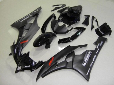 2006-2007 Black YZF R6 Motorcycle Fairing Kits & Plastic