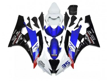 2006-2007 Blue White YZF R6 Full Motorcycle Fairing Kits