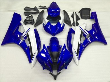 2006-2007 Blue White YZF R6 Motorcycle Fairings